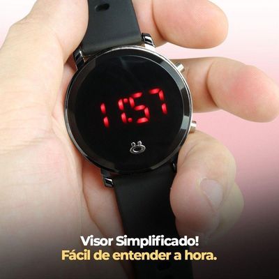 Relogio Aço Inox Feminino Qualidade Premium Digital + Caixa