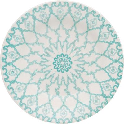 Kit 4 Pratos Fundos Donna Mandala Oxford Cerâmica 22cm