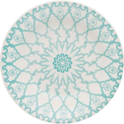 Kit 8 Pratos Fundos Donna Mandala Oxford Cerâmica 22cm