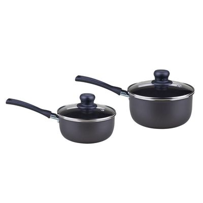 Conjunto de Panelas com 5 Peças Antiaderente Pratic Rochedo Cinza