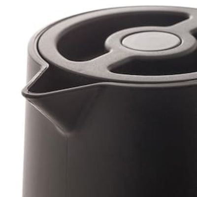 Garrafa Térmica Wolff com Cabo Madeira Nórdica Preta - 1L