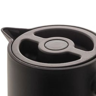 Garrafa Térmica Wolff com Cabo Madeira Nórdica Preta - 1L