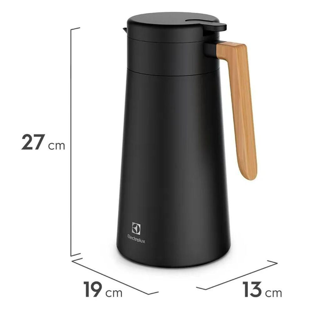 Garrafa Térmica Preta Sense 1,8 Litros Electrolux