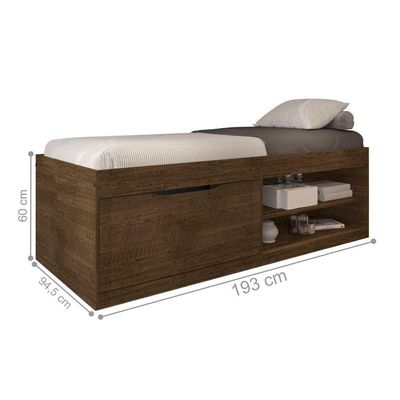 Cama Box Sapateira Moal Malbec