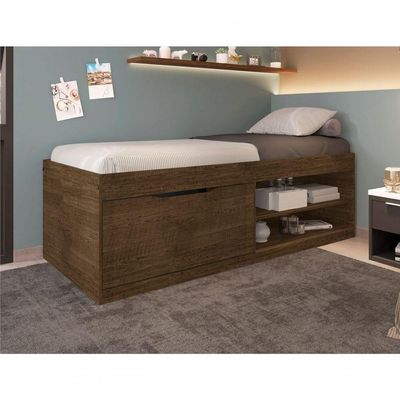 Cama Box Sapateira Moal Malbec