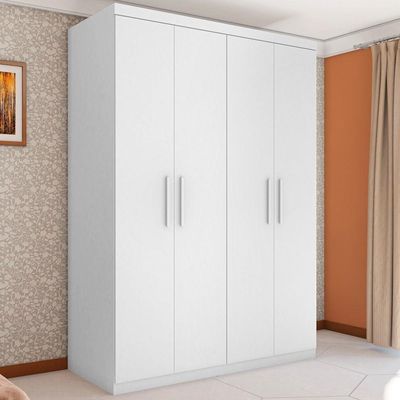 Roupeiro Casal Flórida Quatro Portas Branco