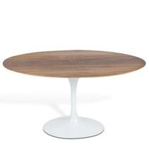 Mesa de Jantar Tulipa Oval 160x90cm Tampo Branco