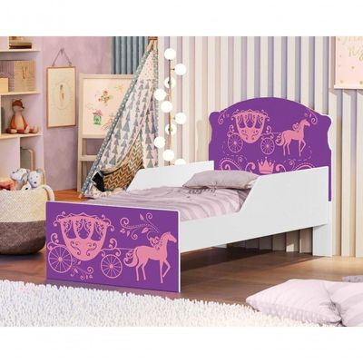 Cama Infantil Carruagem E Cavalo Com Colchão