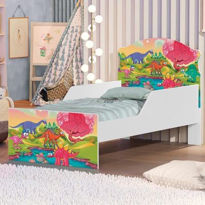 Cama Infantil Planeta Dinossauros Com Colchão
