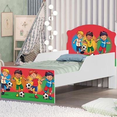 Cama Infantil Meninos Futebol Com Colchão
