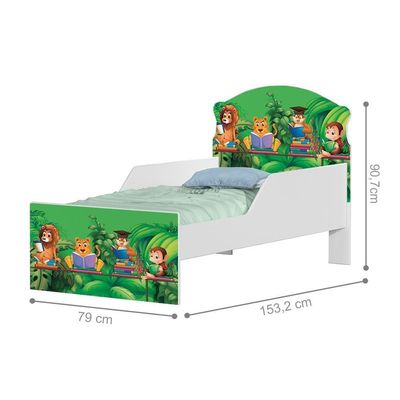 Cama Infantil Livro Na Floresta Com Colchão