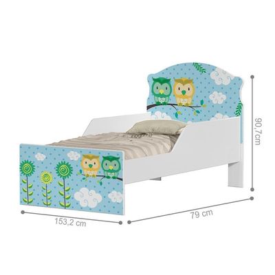 Cama Infantil Corujas Com Colchão