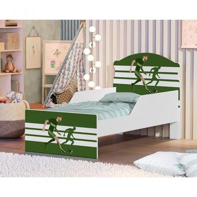 Cama Infantil Atacante Futebol Com Colchão