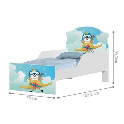 Cama Infantil Aviãozinho Com Colchão