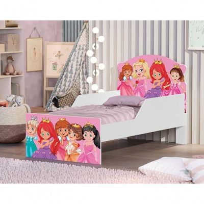 Cama Infantil Turma Das Princesas Com Colchão