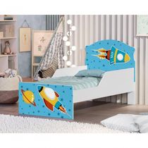 Cama Infantil Foguete Com Colchão