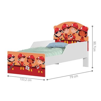 Cama Infantil Astro No Espaço Com Colchão