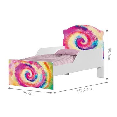 Cama Infantil Tie Dye Com Colchão