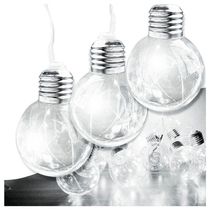 Varal Cordão Fio De Luzes 10 Lâmpadas 220v Led 4,6m Foco Incandescente Luz Branca Natal Enfeite