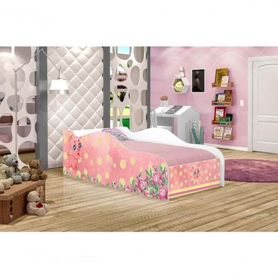 Mini Cama Like Pequeno Pig Infantil Com Colchão