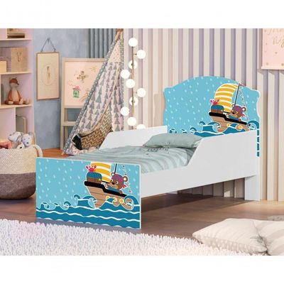Cama Infantil Pirata De Pelúcia Com Colchão