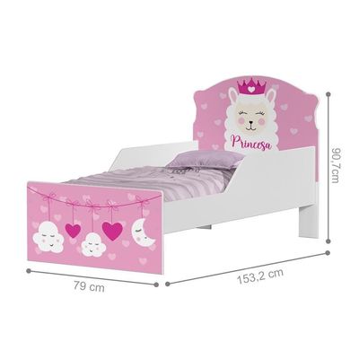 Cama Infantil Sonho Da Lhama Com Colchão