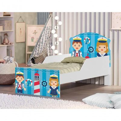 Cama Infantil Tripulação Do Mar Com Colchão