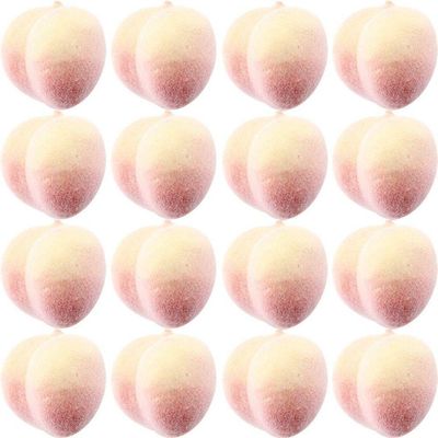 Kit Mini Frutas Artificiais Pêssegos 192 Unidades Isopor