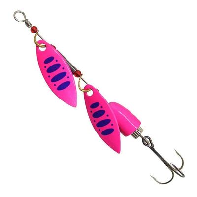 Kit 6 Iscas Artificiais Giratórias Spinner Colher De Metal 6g