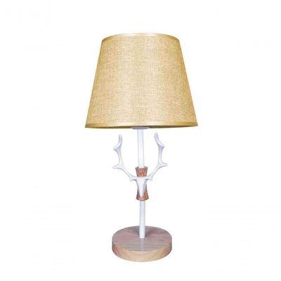 Kit Casal 2 Abajur Luminária Dourada De Mesa 43cm Bivolt 110-220v