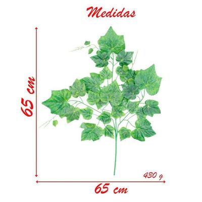 12 Ramos Decoração Arranjo Uva Artificial Planta Decorativa Plástico 5 Galhos Cada 65cm
