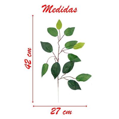 84 Galhos Decoração Arranjo Fícus Artificial Planta Decorativa 42cm