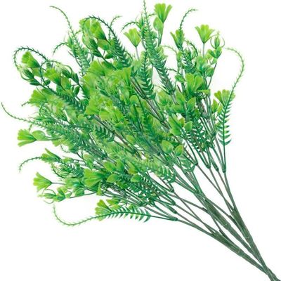8 Ramos Decoração Arranjo Planta Artificial 5 Galhos Cada 39cm
