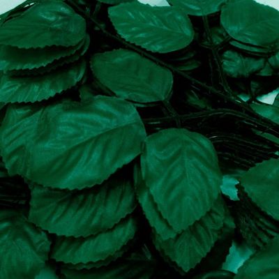 36 Ramos Decoração Arranjo Folhas De Rosa Artificial Planta Plástico 5 Galhos Cada 47cm