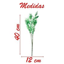 4 Ramos Decoração Arranjo Planta Artificial 5 Galhos Cada 40cm
