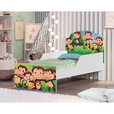 Mini Cama Macacos Com Colchão