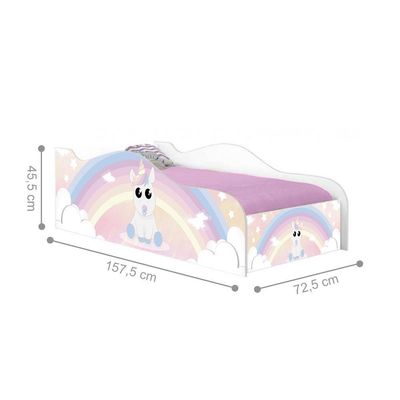 Mini Cama Fun Unicórnio Bebê Infantil Com Colchão