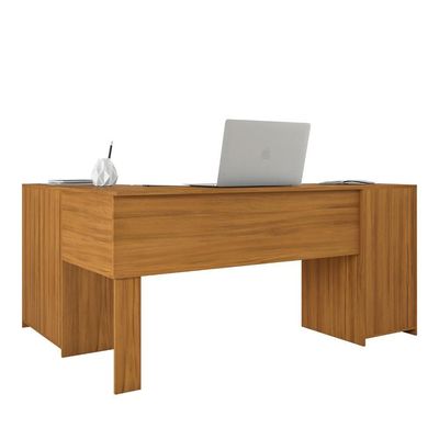 Conjunto Para Escritório 1 Mesa De Canto 2 Armários Altos Freijó Notável Móveis Freijó