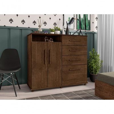 Cômoda Com 2 Portas Kaybe Malbec