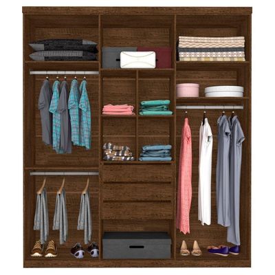 Roupeiro Casal Turquia Seis Portas Malbec Off White