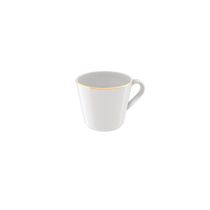 Xícara Chá Filetada Tramontina Elisa Porcelana Com Borda Dourada 185ml Tramontina