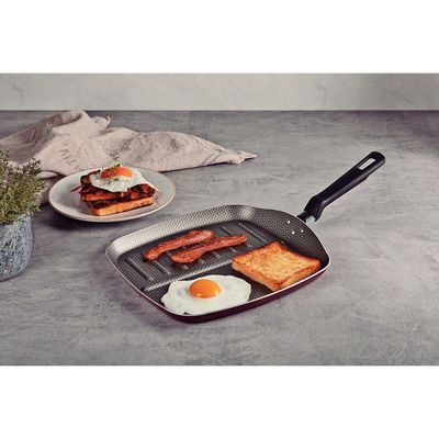 Frigideira Bistequeira Tramontina 26cm Vermelha Loreto Alumínio Antiaderente Starflon Max Exter