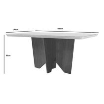 Sala De Jantar Mesa Evora Canto Reto Com 6 Cad Grecia Rufato Turim/grafite/imbuia/serig.graf
