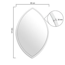 Espelho Optic 65x120cm Branco