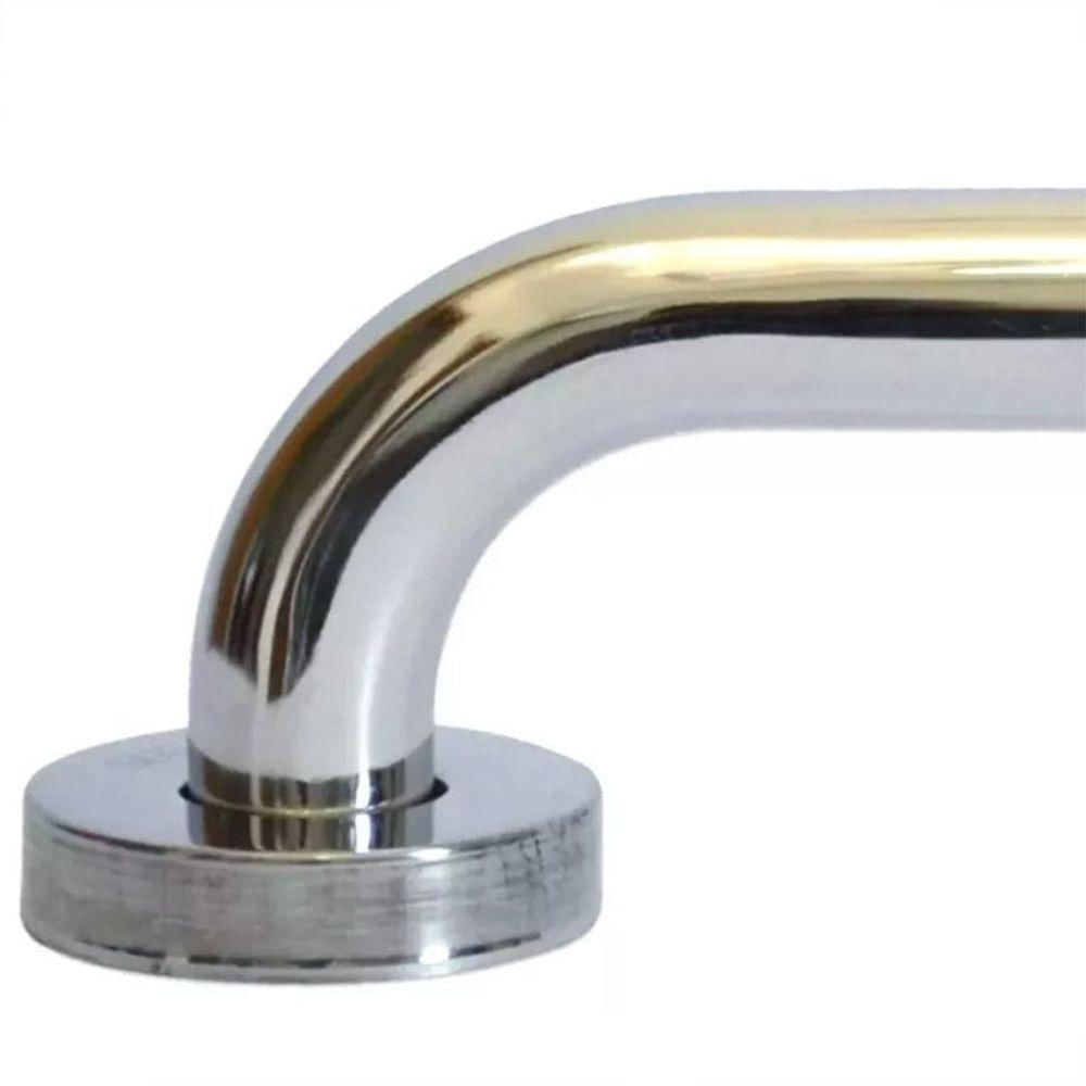 Alça De Apoio Kit 15 Unidades Barra Inox 30cm Criança Idoso Deficiente Gestante Suporte Banheiro