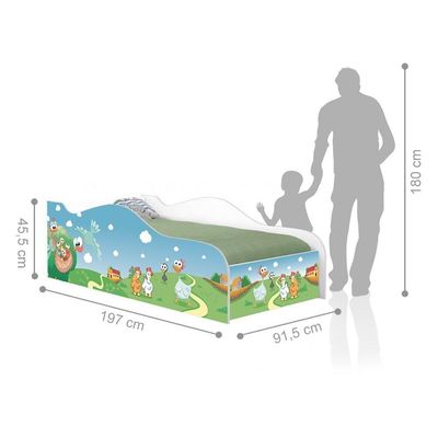 Cama Like Fazendinha Encantada Solteiro Com Colchão
