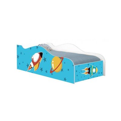 Cama Fun Foguete Espacial Solteiro Com Colchão