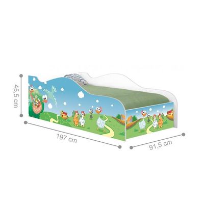Cama Like Fazendinha Encantada Solteiro Com Colchão