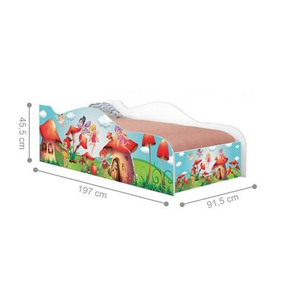 Cama Fun Fadinhas Meninas Solteiro Com Colchão