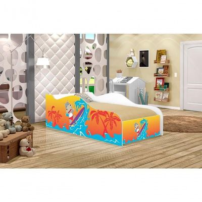 Cama Fun Surfista Solteiro Com Colchão